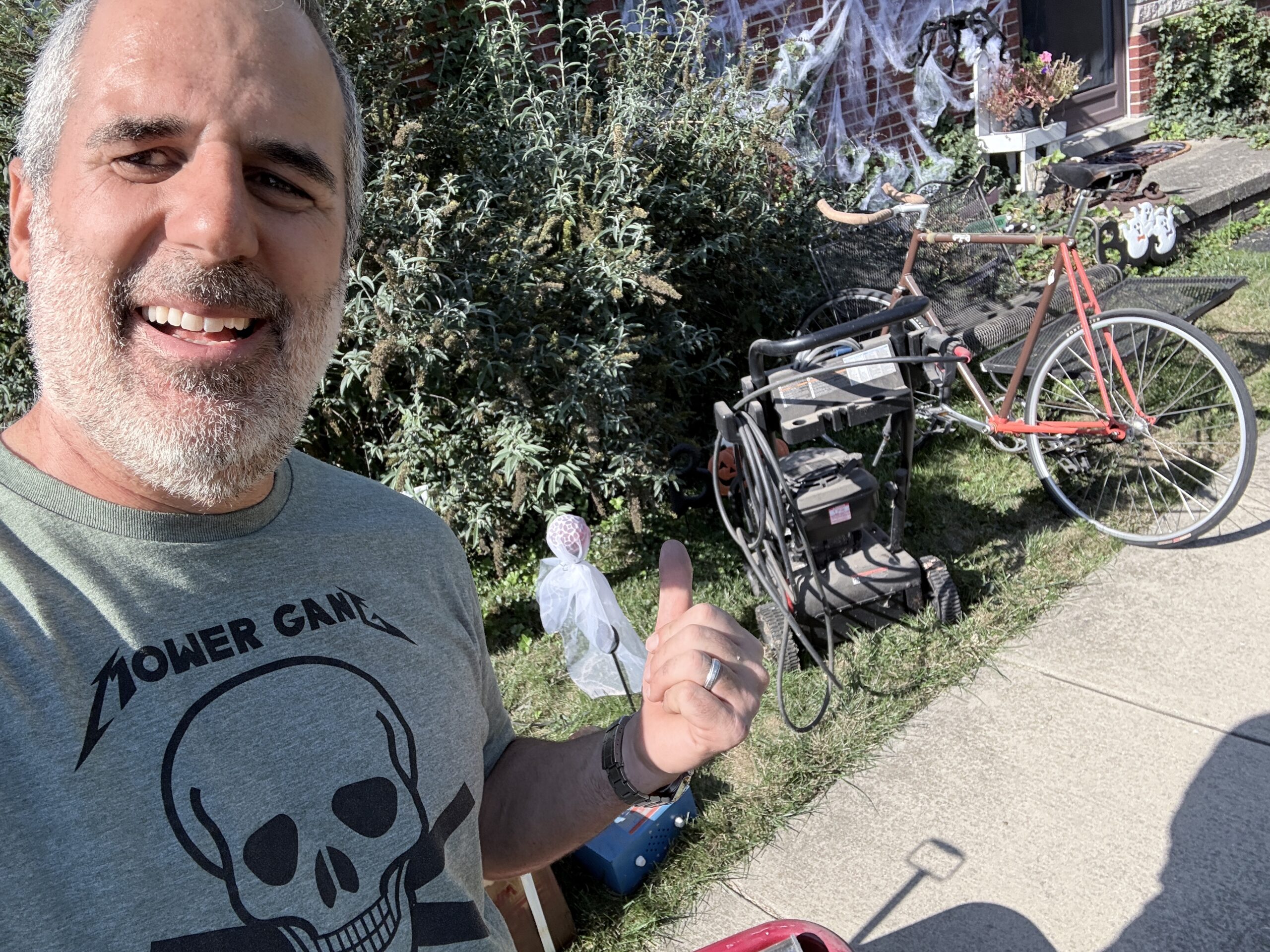 retireman tries small engine repair